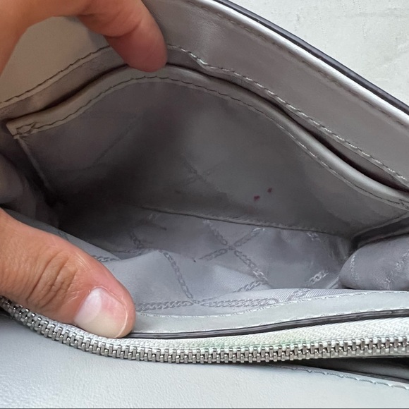 Michael Kors Mini Whitney Grey Crossbody Bag - Picture 12 of 15